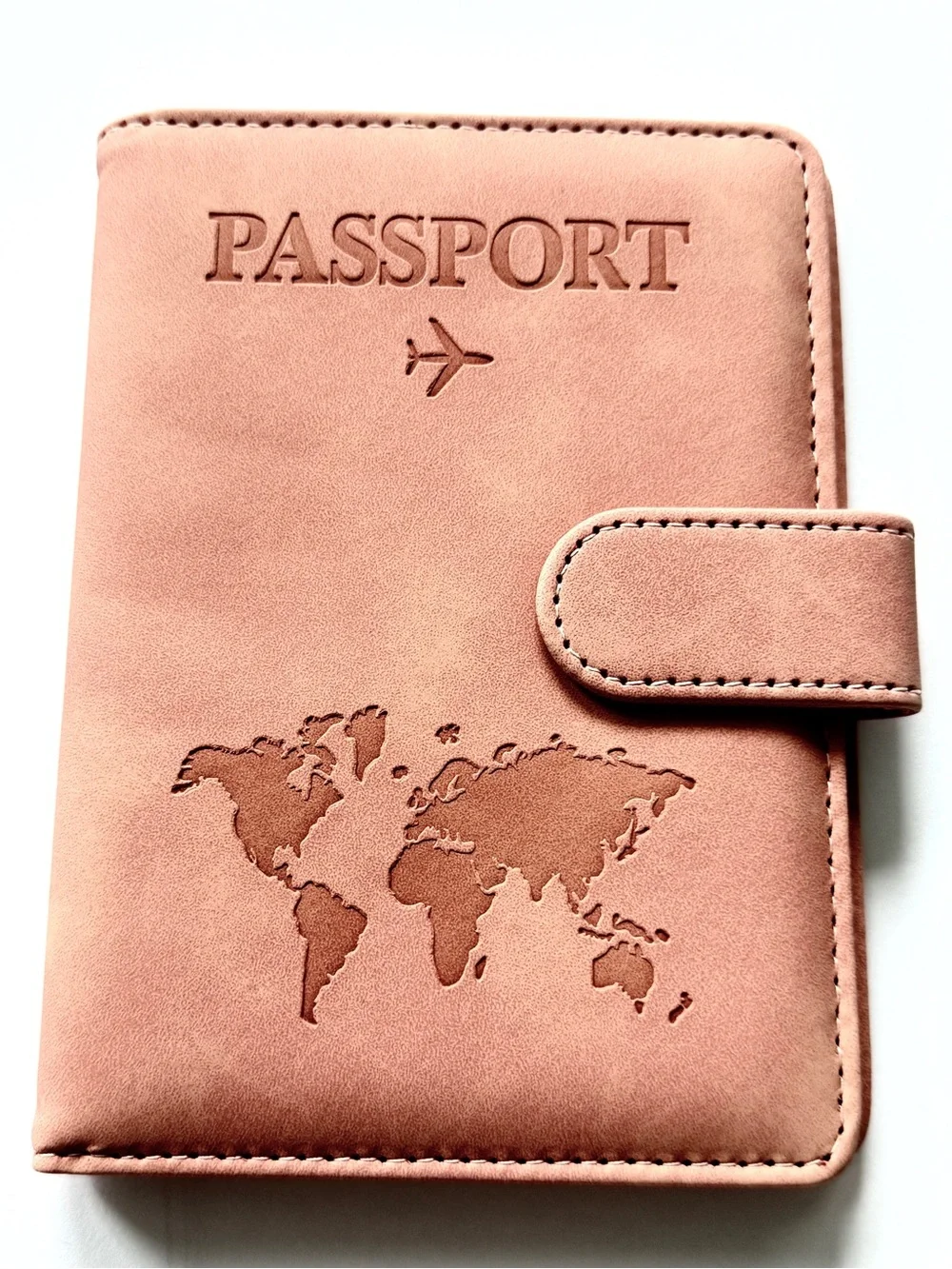 Passport Travel Wallet w/RFID Theft Blocking Passport Case/Wallet Pink or Gray